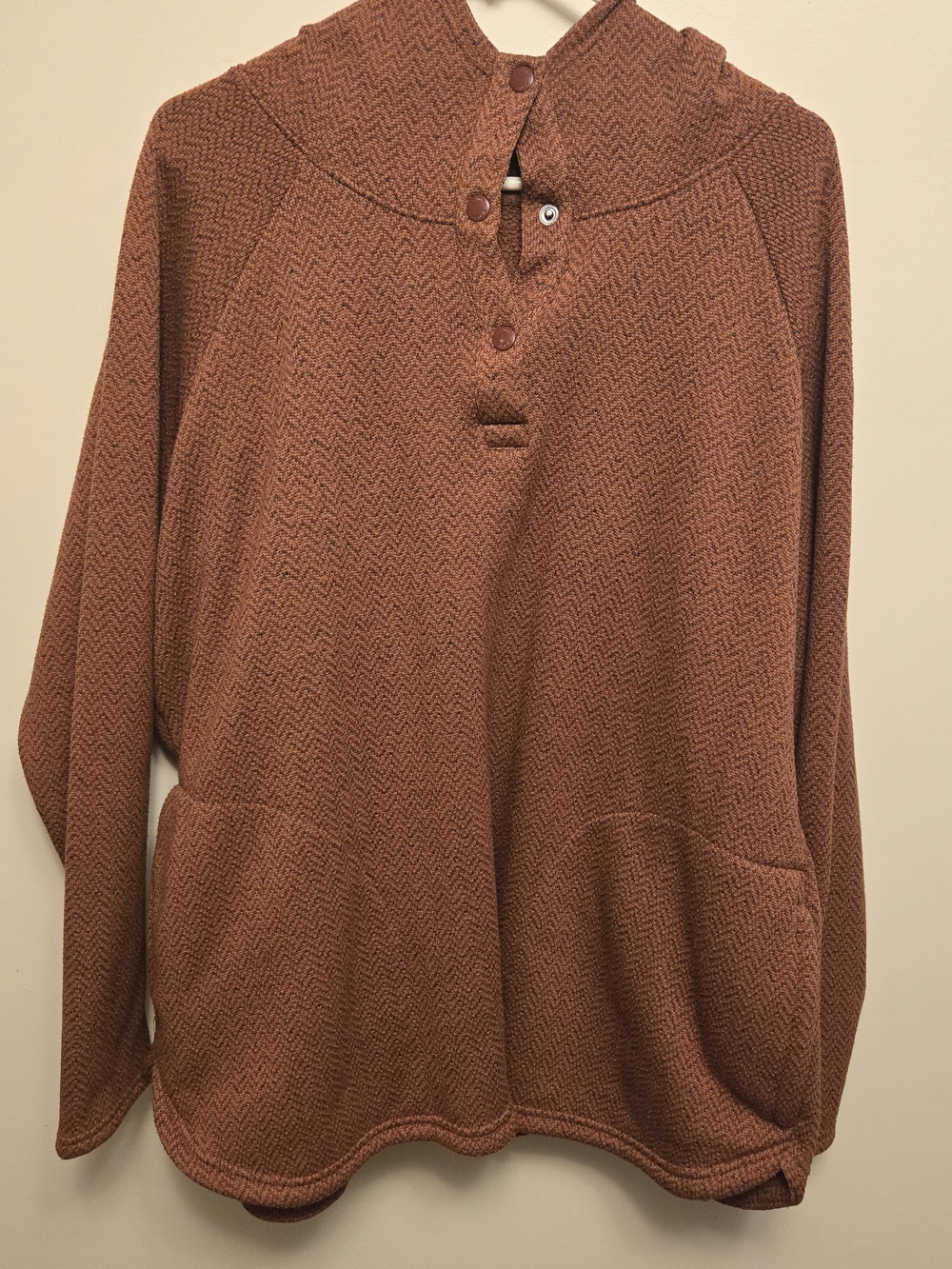 Columbia Burnt Orange Hooded Pullover Sweater